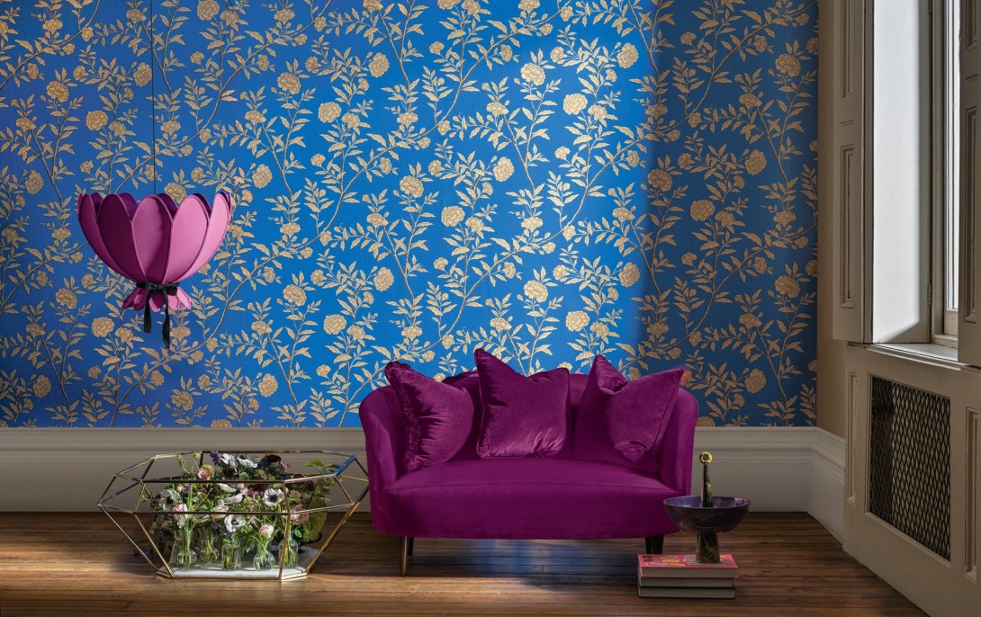 Cole & Son 127/3015 Classics Collection Vol. I Roseberry Marigold – tapeta w drzewo różane