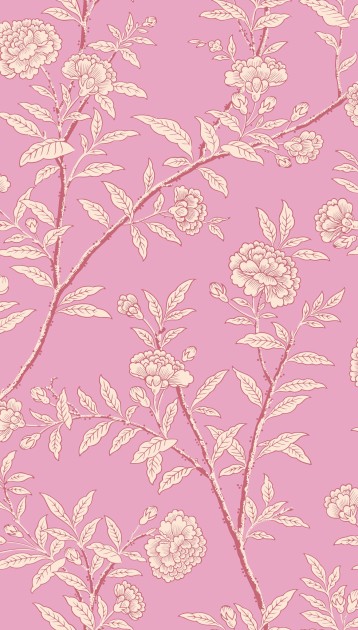 Cole & Son 127/3017 Classics Collection Vol. I Roseberry Fuchsia – tapeta w drzewo różane