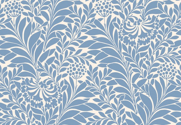 Cole & Son 127/5025 Classics Collection Vol. I Honeysuckle Cornflower Blue – tapeta w wiciokrzew