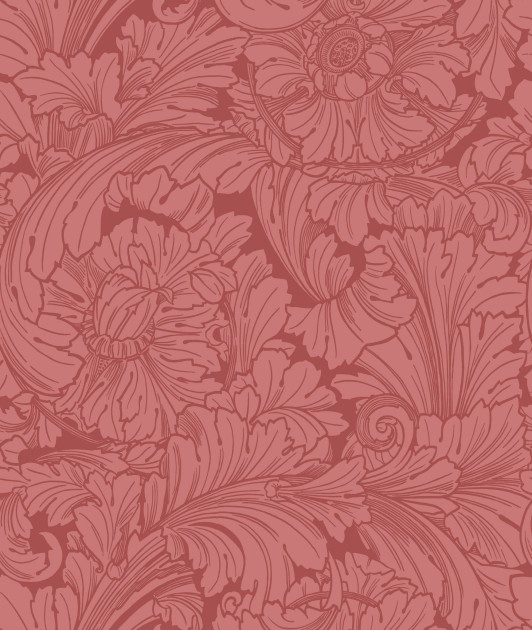 Cole & Son 127/6033 Classics Collection Vol. I Acanthus Stately Home Red – tapeta w kwiaty akantu