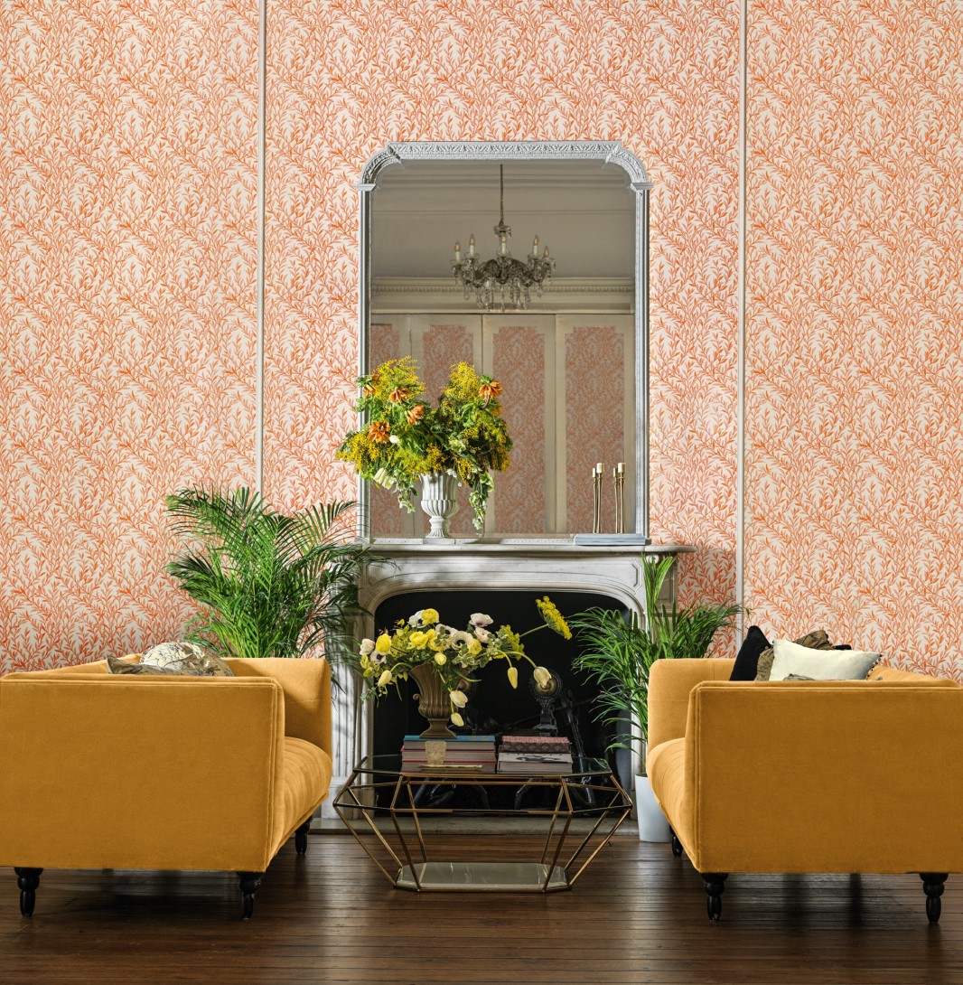 Cole & Son 127/7037 Classics Collection Vol. I Willow Branch Pebble on Cream – tapeta w gałązki wierzby