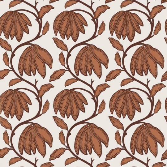 Thibaut T12006 Vista Desert Flower Ochre - tapeta w kwiaty