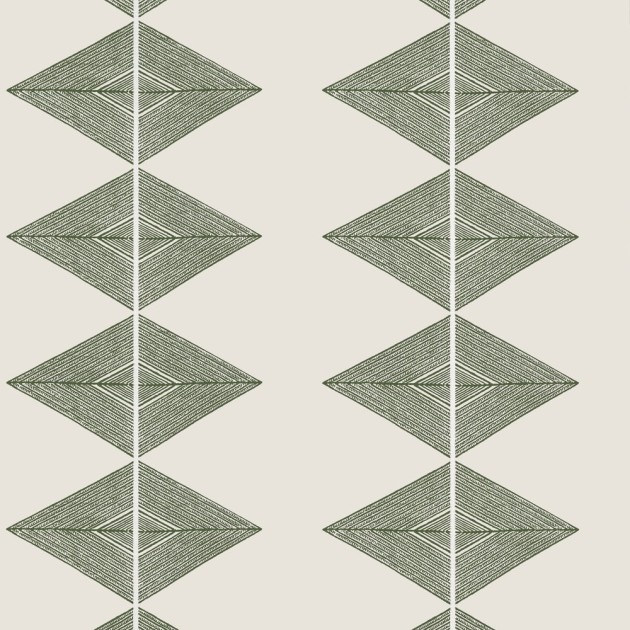 Thibaut T12011 Vista Reflection Basalt Sage - tapeta w geometryczny wzór