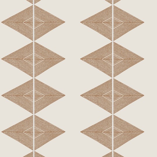 Thibaut T12014 Vista Reflection Ochre - tapeta w geometryczny wzór