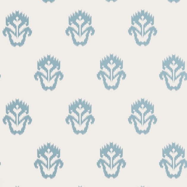 Thibaut T12025 Vista Indian Wells Spa Blue - tapeta w medaliony kwiatowe
