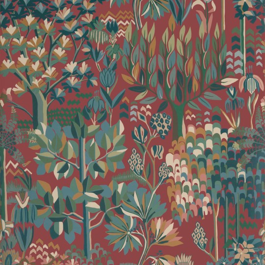 Thibaut T12044 Vista Alpine Sunbaked - tapeta w roślinny motyw