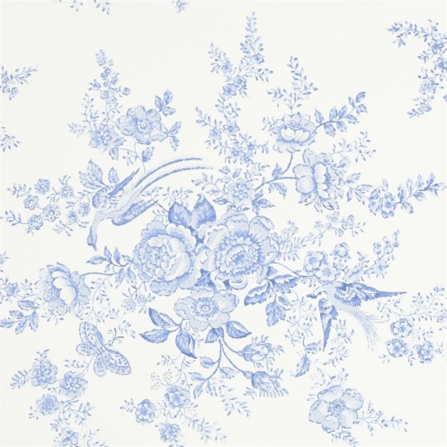 Ralph Lauren PRL028/03 Signature Papers III Vintage Dauphine Porcelain – tapeta roślinna inspirowana porcelaną