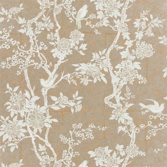 Ralph Lauren PRL048/07 Signature Papers III Marlowe Floral Sterling – tapeta w stylu chinoiserie