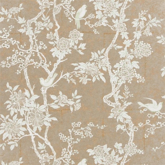 Ralph Lauren PRL048/07 Signature Papers III Marlowe Floral Sterling – tapeta w stylu chinoiserie