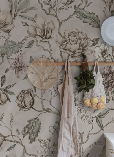 Sandberg S10361 Special Edition Belinda Pastel – mural w kwiaty magnolii