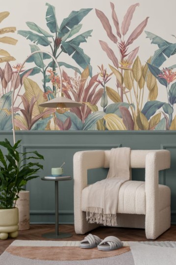 Hovia TR0024MU04W Redouté - mural w liście