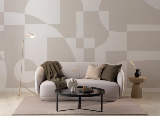 Hovia GE0170NE04W Hulanicki Beige - mural w geometryczny wzór