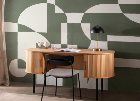 Hovia GE0171GR04W Hulanicki Green - mural w geometryczny wzór