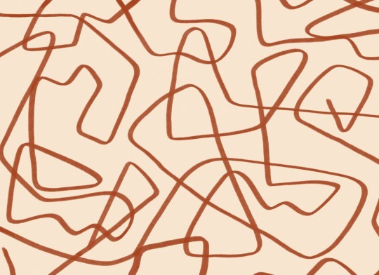 Hovia AB0001WH03W Freeflow Red Clay - mural w abstrakcyjne linie