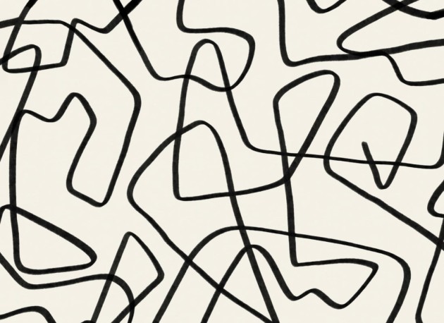 Hovia AB0002BL03W Freeflow - mural w abstrakcyjne linie