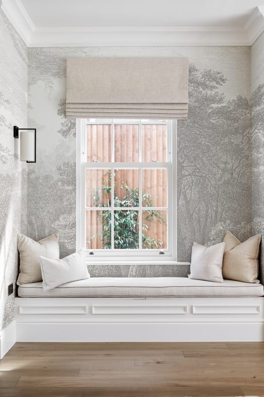 Hovia FO0094GE05W Hackfall Grey - mural w roślinny krajobraz