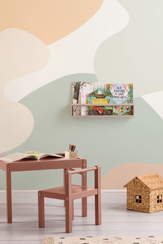 Hovia AB0139GR06W Bouba Green - mural w abstrakcyjne kształty