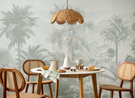 Hovia TR0063GR04W Lacandon Green - mural w egzotyczny krajobraz