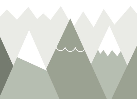 Hovia NS0004GR02W Summit Sage - mural dla dzieci w górski krajobraz