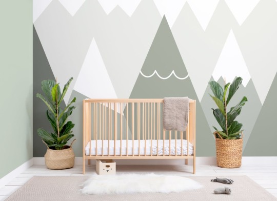 Hovia NS0004GR02W Summit Sage - mural dla dzieci w górski krajobraz