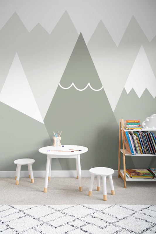 Hovia NS0004GR02W Summit Sage - mural dla dzieci w górski krajobraz