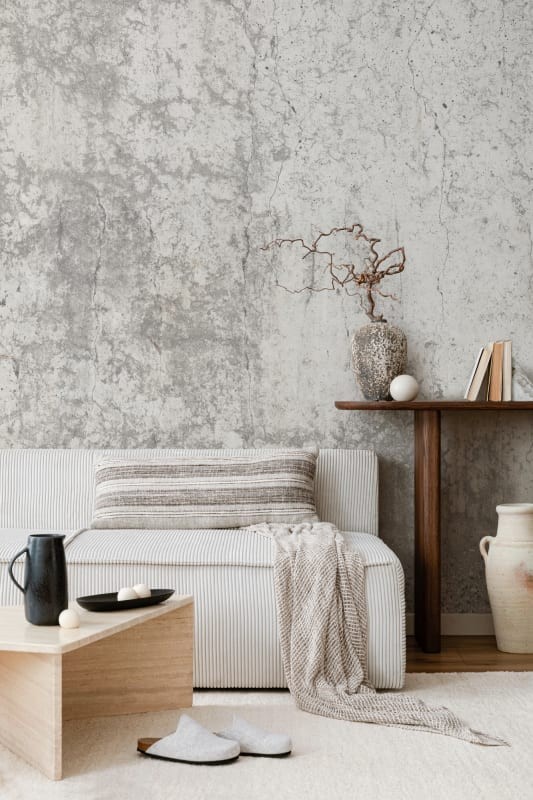 Hovia CN0007GE30W Render - mural imitujący postarzany beton