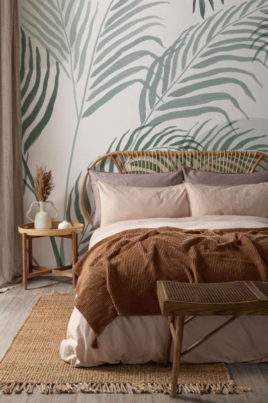 Hovia TR0040GR04W Palmetto - mural w liście palm