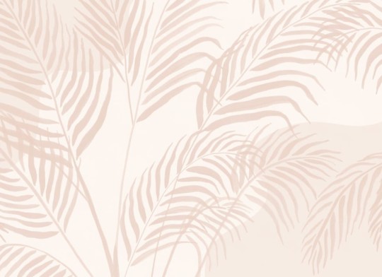 Hovia TR0041PI04W Palmetto Pink - mural w liście palm