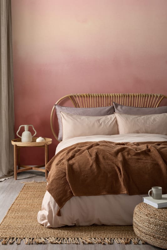 Hovia OM0037RE04W Fervent Red - mural w akwarelowe ombre