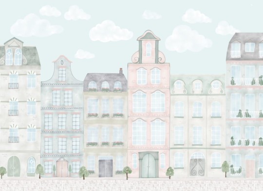 Hovia CH0095MU04W Quaint - mural dla dzieci w krajobraz miejski