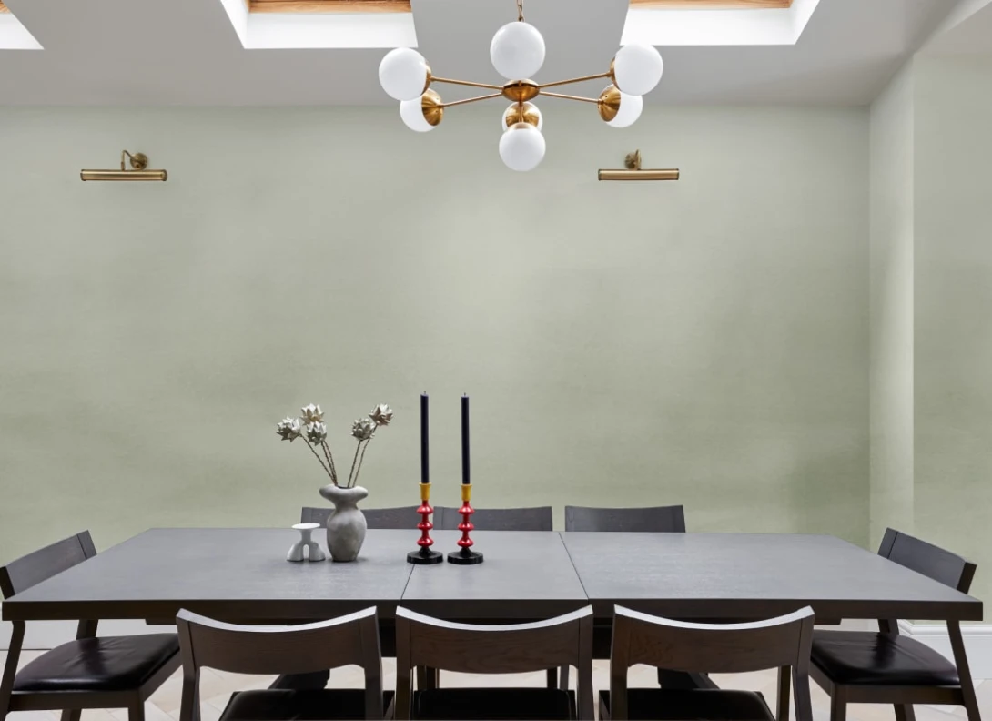 Hovia OM0046GR04W Still Green - mural w akwarelowe ombre