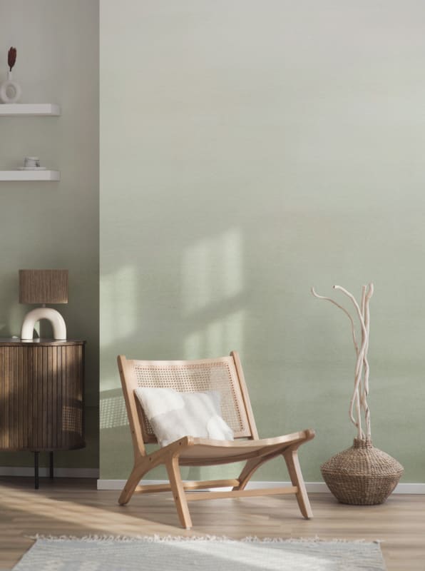 Hovia OM0046GR04W Still Green - mural w akwarelowe ombre