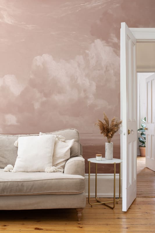 Hovia LA0355PI04W Golden Hour Pink - mural w morski pejzaż