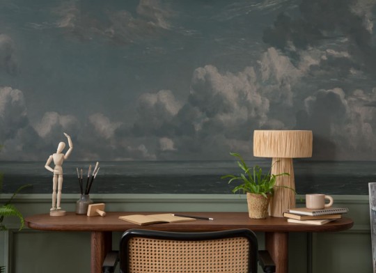 Hovia LA0356DA04W Golden Hour Navy - mural w morski pejzaż