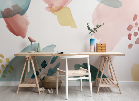Hovia WA0073MU04W Marshmallow - mural w abstrakcyjny wzór