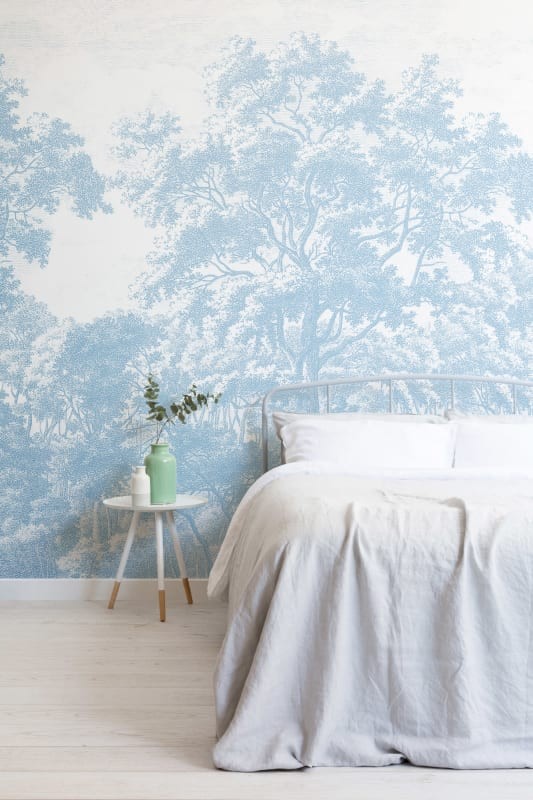 Hovia FO0096BU05W Wytham Blue - mural w drzewa