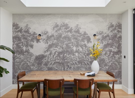 Hovia FO0097GE05W Wytham Grey - mural w drzewa