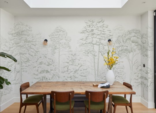 Hovia FO0101GR04W Grove Green - mural w ilustrowany las