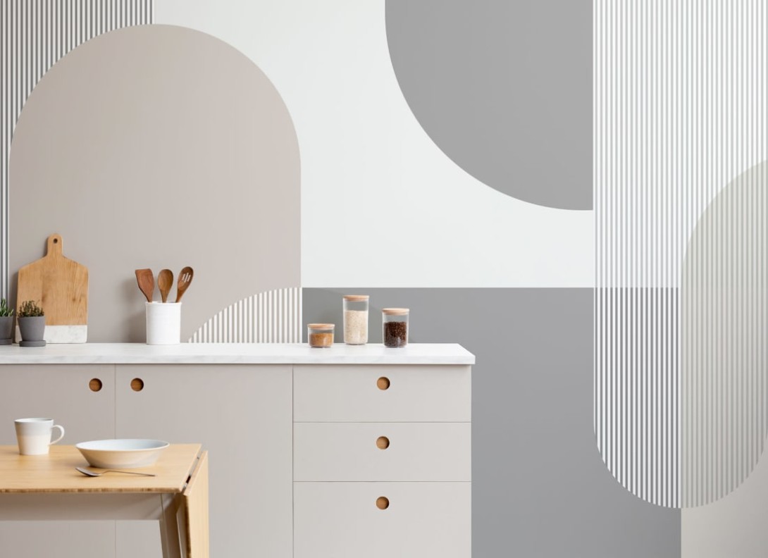Hovia GE5079GE03W Nystrom - mural w geometryczny wzór