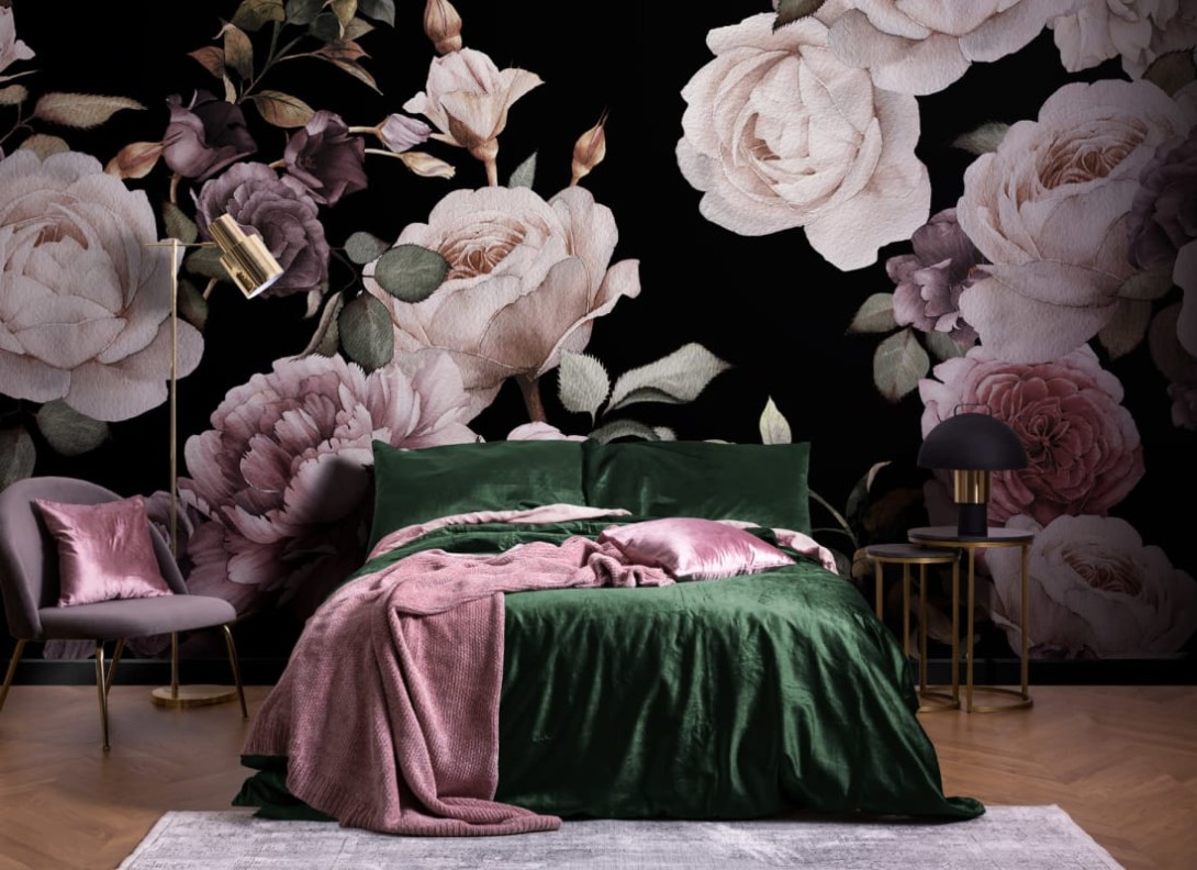 Hovia FL0013DA30W Chloe - mural w realistyczne kwiaty