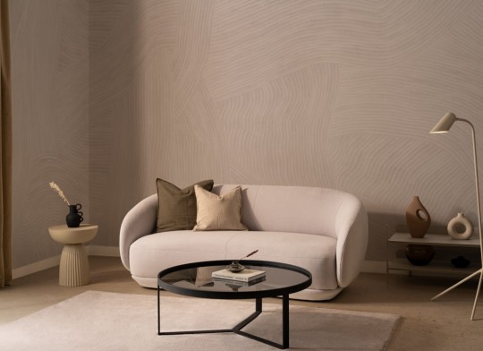 Hovia AB0312BE03W Trail Beige - mural w organiczne linie