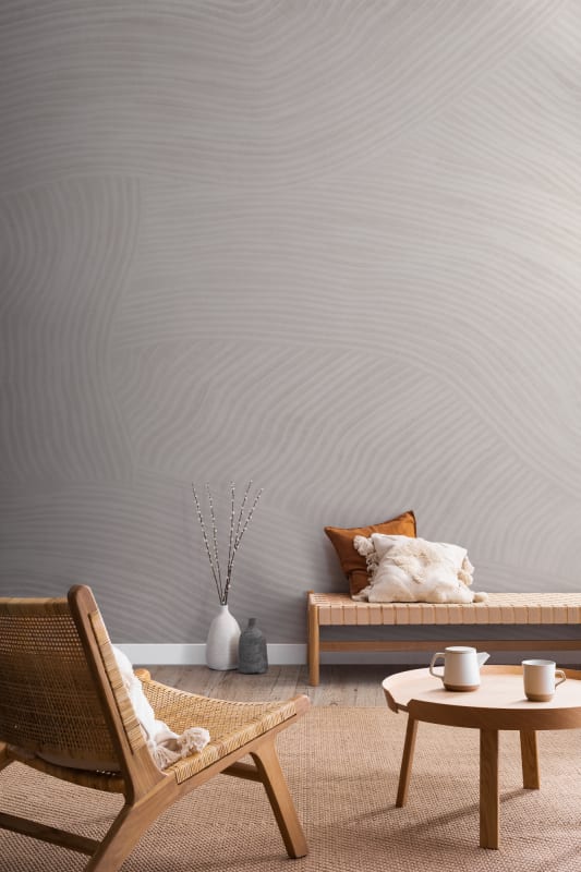 Hovia AB0312BE03W Trail Beige - mural w organiczne linie