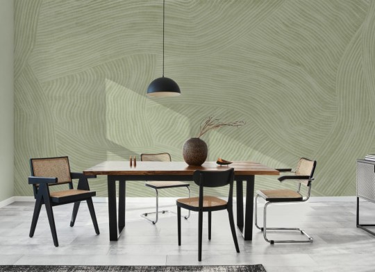 Hovia AB0314GR03W Trail Green - mural w organiczne linie