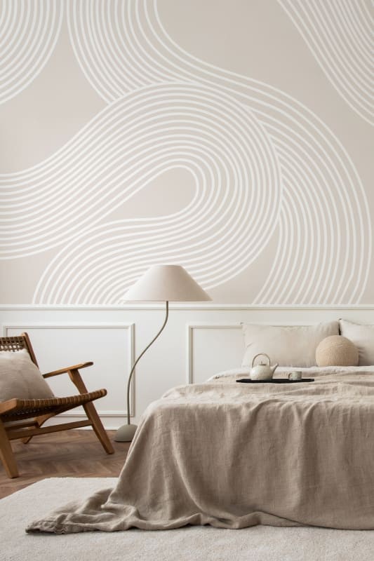 Hovia GE0127NE03W Kyoto Neutral - mural w geometryczny wzór