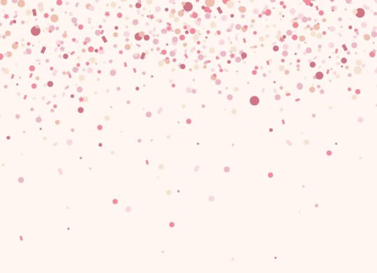 Hovia CH0004PI03W Sprinkle Pink - mural dla dzieci w konfetti