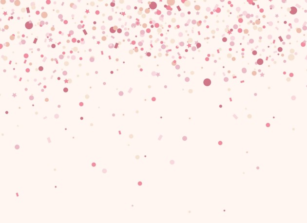 Hovia CH0004PI03W Sprinkle Pink - mural dla dzieci w konfetti