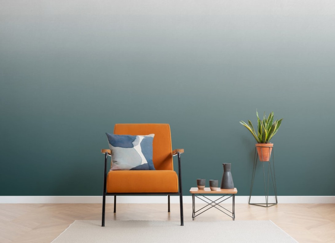 Hovia OM0018GR01W Ombre Forest Green - mural z efektem ombre