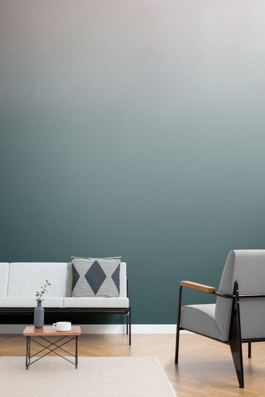 Hovia OM0018GR01W Ombre Forest Green - mural z efektem ombre