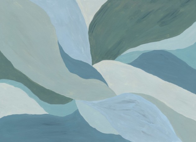 Hovia AB0266BU04W Flow Blue - mural w abstrakcyjny wzór