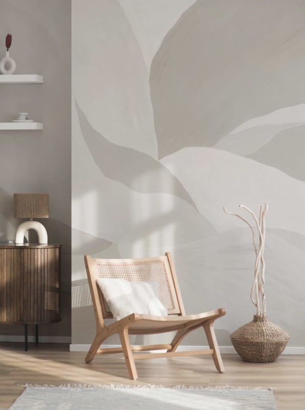 Hovia AB0267NE04W Flow Beige - mural w abstrakcyjny wzór